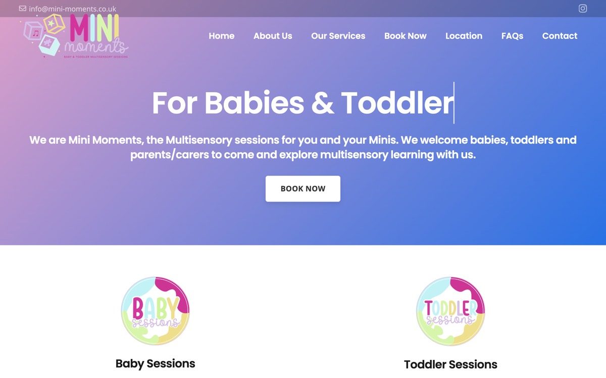 The Mini Moments website